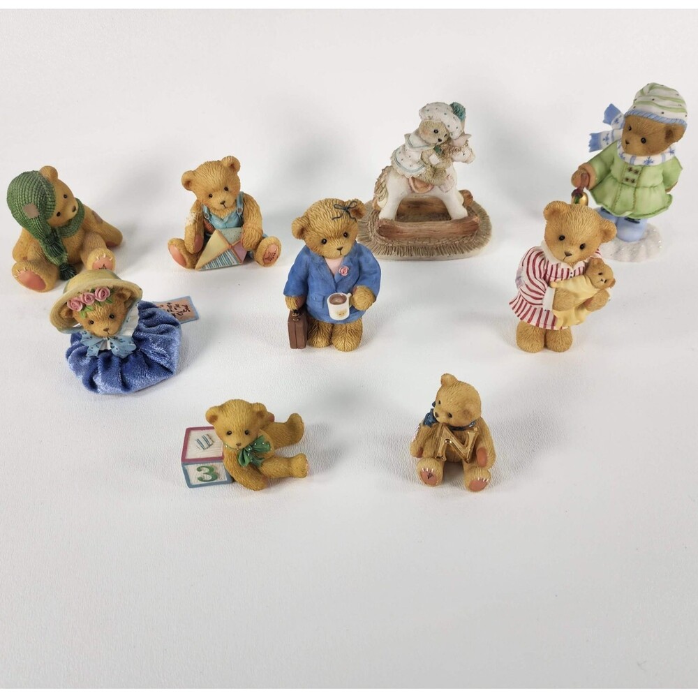 Cherished Teddies  Lot Of 9  with Boxes